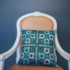 Blue Embroidered Throw Pillow Covers