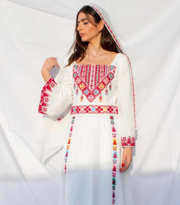 Hand Embroidered Palestinian Wedding Dress