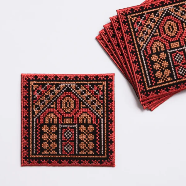 Set of 6 Tatreez Coasters - Image 4