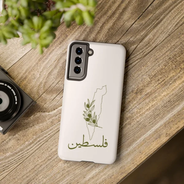 Tough Phone Case - Palestine with Olive Branch Design - Image 3