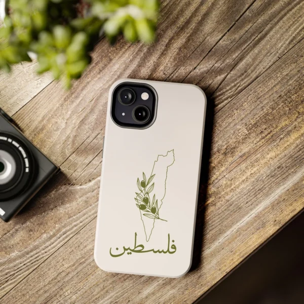 Tough Phone Case - Palestine with Olive Branch Design - Image 7