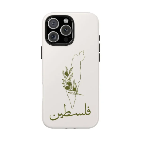 Tough Phone Case - Palestine with Olive Branch Design - Image 8