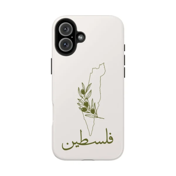 Tough Phone Case - Palestine with Olive Branch Design - Image 9