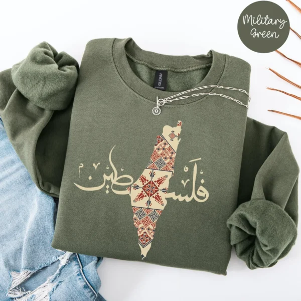 Palestine Traditional Sweatshirt - Image 4