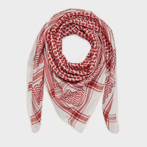 Red Keffiyeh- Light Tassel