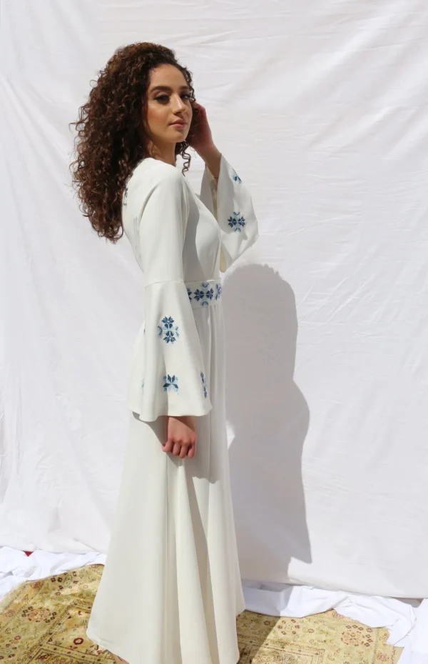 Hand-Embroidered Palestinian Wedding Dress - Image 2