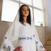 Hand-Embroidered Palestinian Wedding Dress - Image 3
