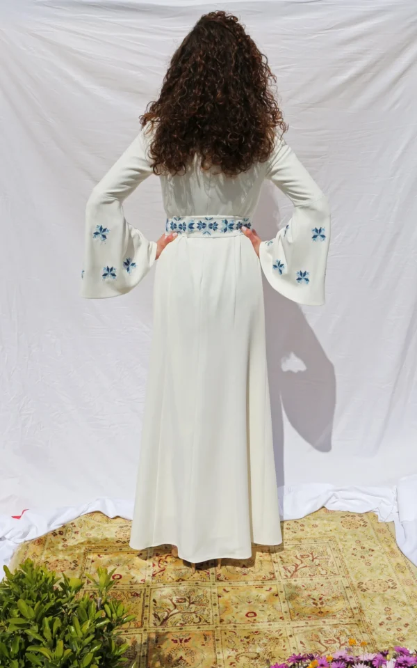 Hand-Embroidered Palestinian Wedding Dress - Image 5