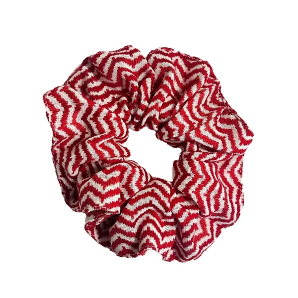 Oversized Red Keffiyeh Scrunchie - Image 5