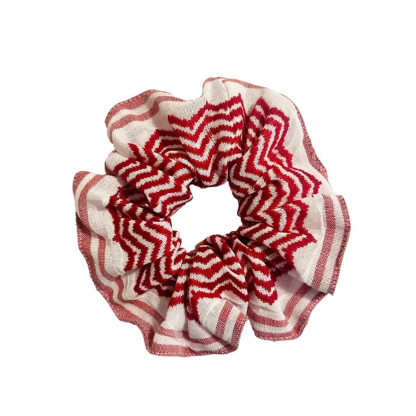 Oversized Red Keffiyeh Scrunchie - Image 4