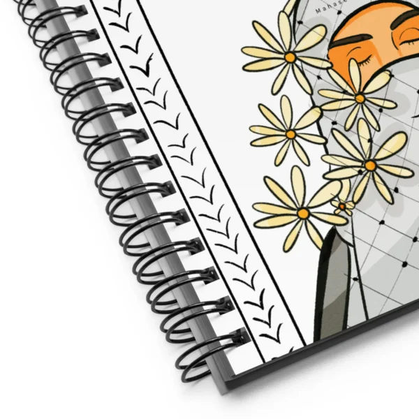 Palestine Flag Art Bird Designed Spiral Notebook - Image 4