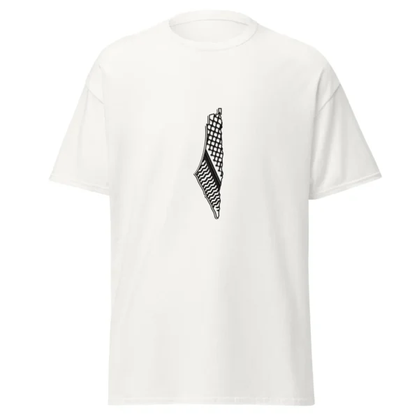 Unisex classic tee- Palestine Map with Keffiyeh