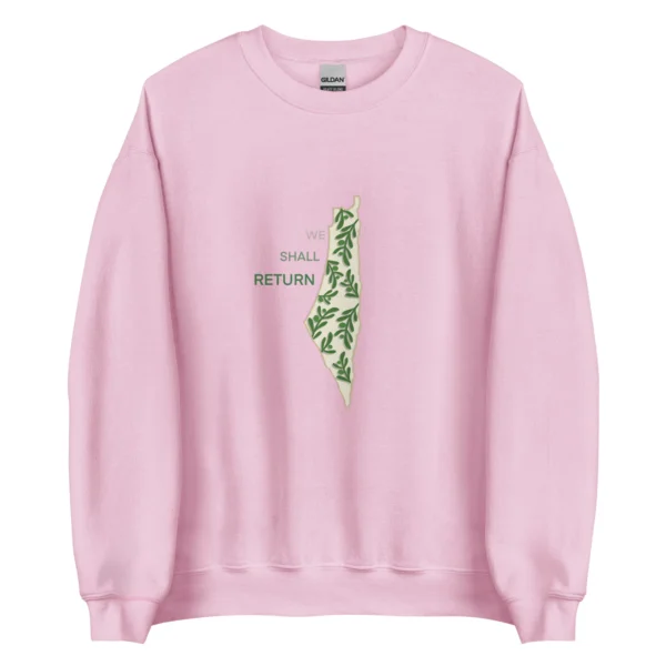 Unisex Sweatshirt-Palestine Map - Image 3