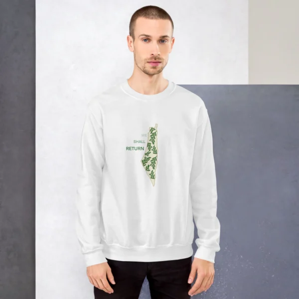 Unisex Sweatshirt-Palestine Map - Image 6